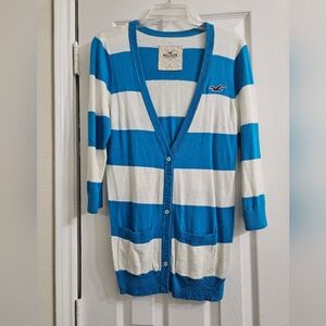 Hollister striped cardigan